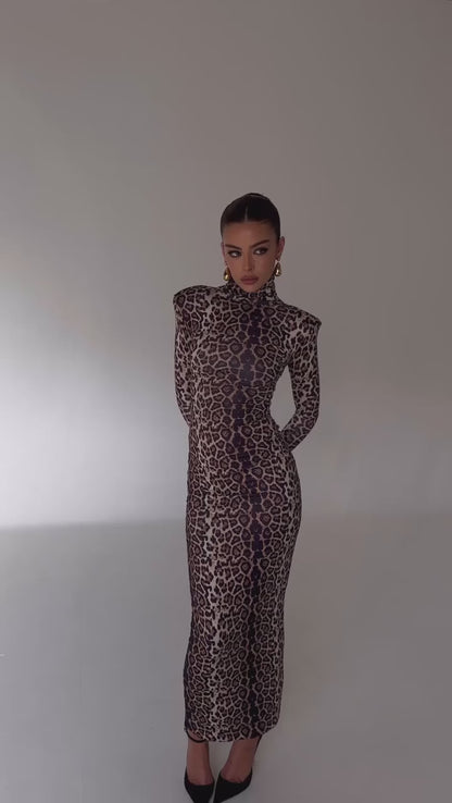 leopard-print-long-sleeve-sexy-maxi-dress-autumn-winter-turtleneck-printed-bodycon